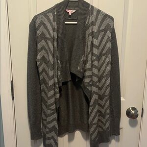 Candie's Gray Chevron Cardigan